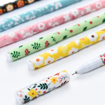 

6 pcs/lot cute gel pen 0.5mm black refill fresh candy color Starry sky pen learning office stationery