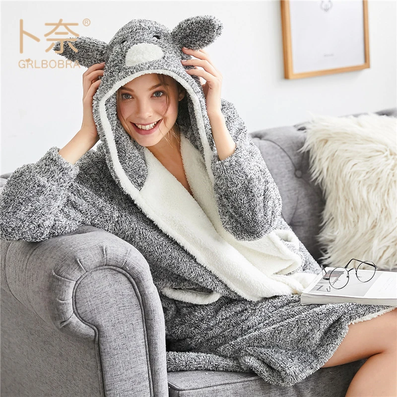 Fox dressing gown women's Clearance