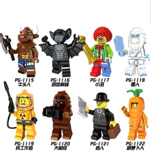 80 шт. PG8087 Супер Герои Таурен вампир Бэтмен Джокер снег бизнесмен морковь человек Bigfoot строительные блоки игрушки для детей