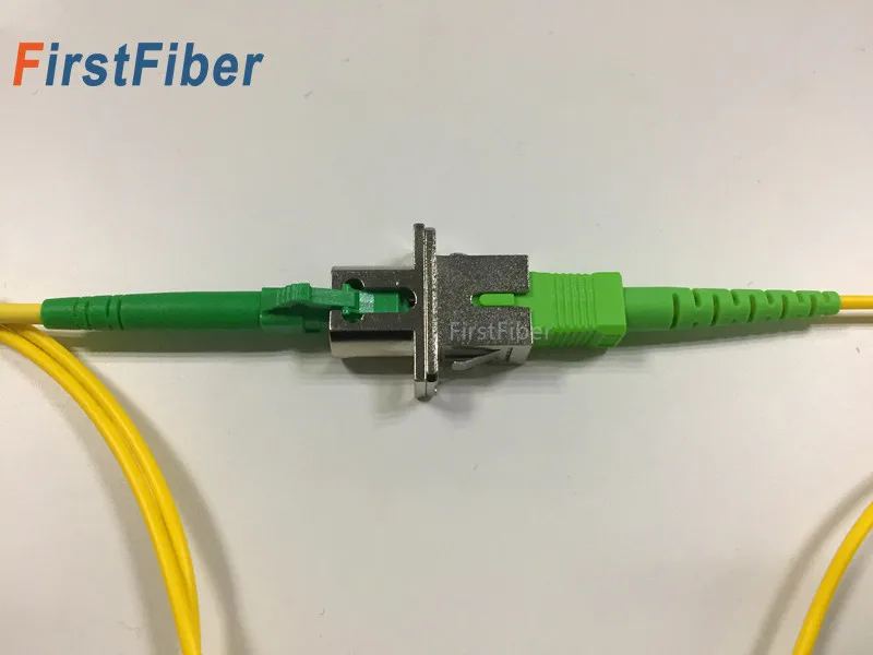 

SC Female TO LC Female Hybrid Adapters metal fiber optical connector Fiber patch cable rectangle shape, zirconia internal tube