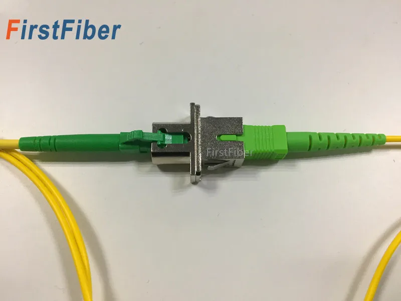 SC женщиной, LC женского гибридные адаптеры металлические волокна оптический разъем волоконно-оптический кабель прямоугольной формы