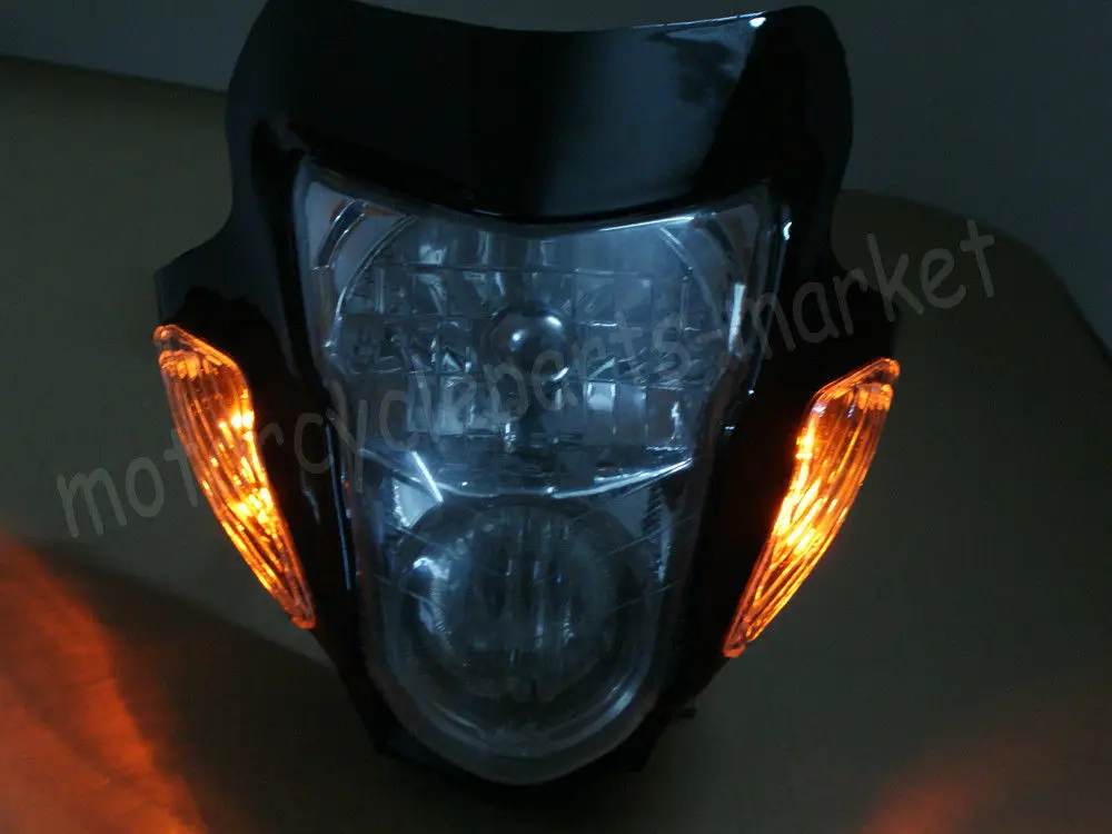 Универсальный мотоциклетный головной светильник, головной светильник с сигналом поворота для внедорожных велосипедов на заказ скутеры