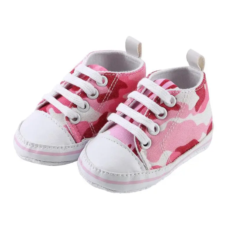 

New Canvas Baby Sneaker Sport Shoes For Kids Camo Print Baby Shoes Soft Soles Canvas Anti-Slip First Walkers Sports Sneakers