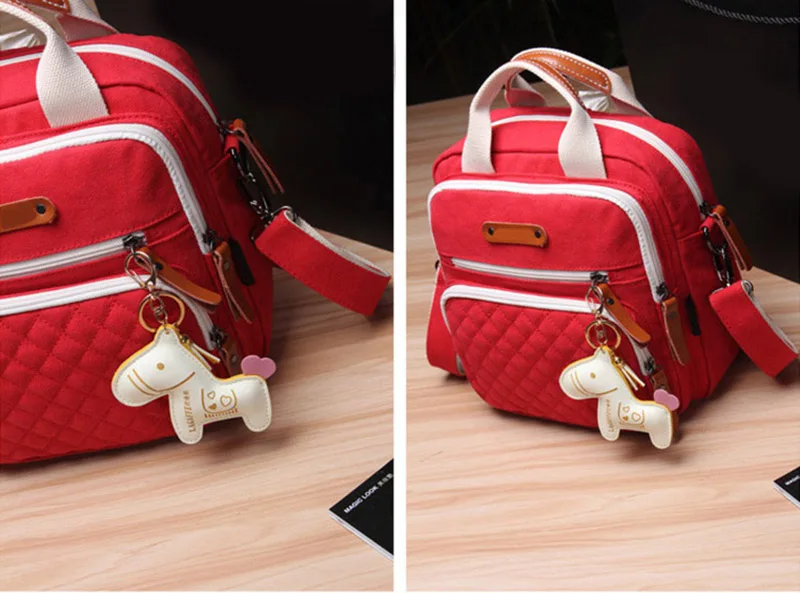 Baby Diaper Bag Canvas Mummy Large Capacity Backpack Nappy Handbag Portable Travel Maternity Women Shoulder Bag Mochila BB6016 (5)