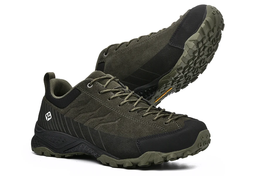 SALAMAN Men's Fur Leather Outdoor Hiking Camping Shoes Sneakers For Men Tourism Tracking Trekking Climbing Mountain Shoes Man