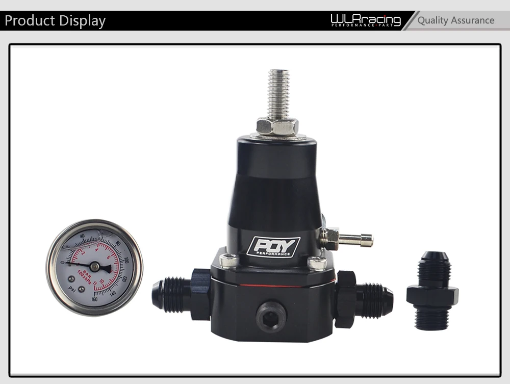 Универсальный регулятор давления топлива+ датчик+ AN6 фитинг 30-70 PSI WLR7845