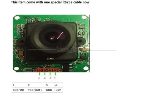 PTC08 RS232 серийная камера Модуль RS232/ttl CMOS 1/4 дюймов DC 3 с v образным вырезом + 5 v| |