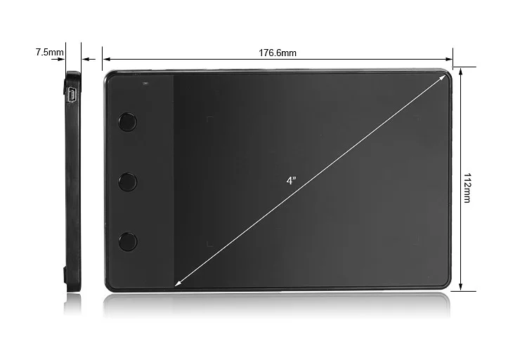 Günstig Original Huion H420 Grafik Tablet Kunst Zeichnung Bord + 10 Zoll Wolle Liner Tasche + Zwei Finger Anti fouling handschuh als Geschenk