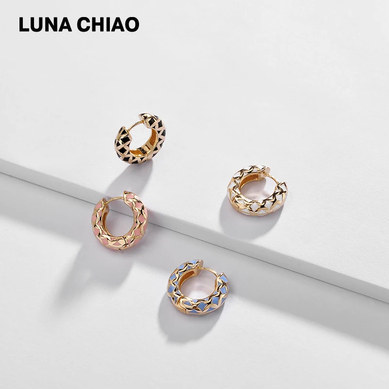 LUNA CHIAO Bijoux аксессуары ювелирные изделия оптом эмалированные медные серьги кольца