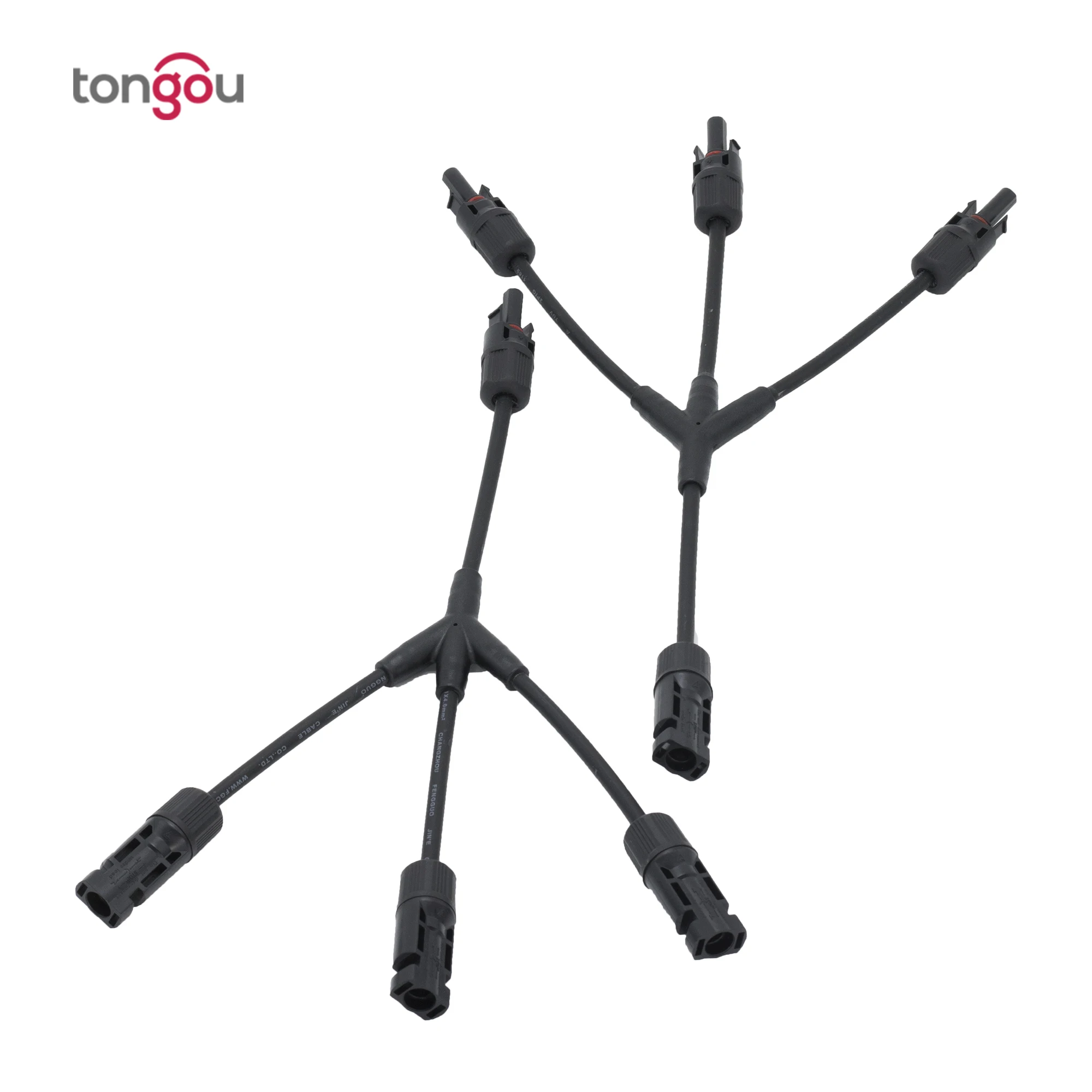 

1 Set MC4 Solar Style Y Branch Adapter Connectors 1 to 3 Male and Female Panel Cable Photovoltaic Connector Adapter TONGOU