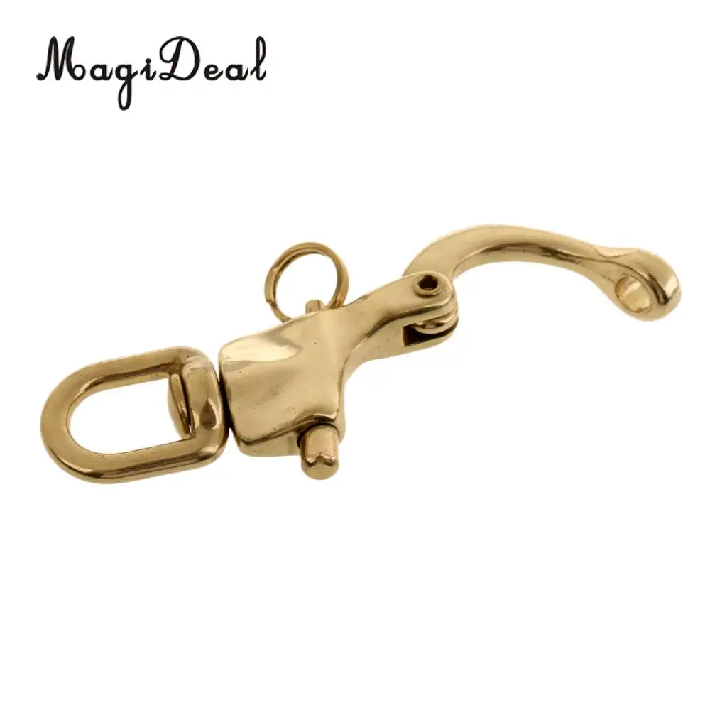 Copper Quick Release 72mm 2.8inch Swivel Snap Shackle Sailing Hardware for Sailboat Halyard Marine Boat Kayak
