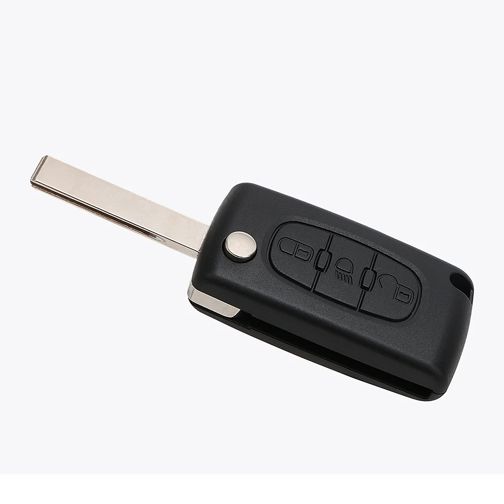 

For Citroen 307 C2 C3 C4 C5 C6 Remote Flip Car Key Shell Car-styling 3 Buttons Automobiles Replacement Uncut Blank Car Key