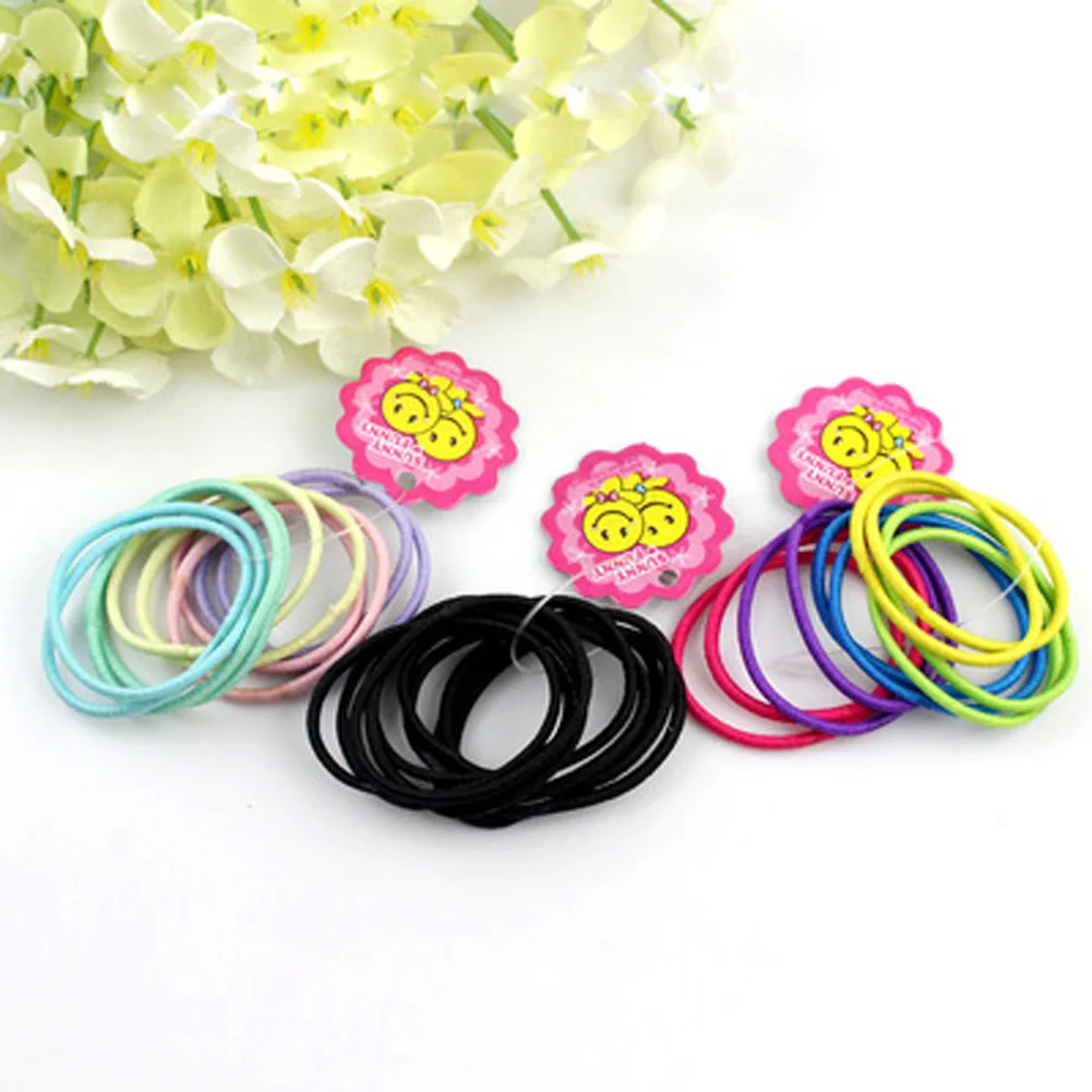 Buy 10 Pcs/Set! Candy Colors Hair Ropes Girls Slim