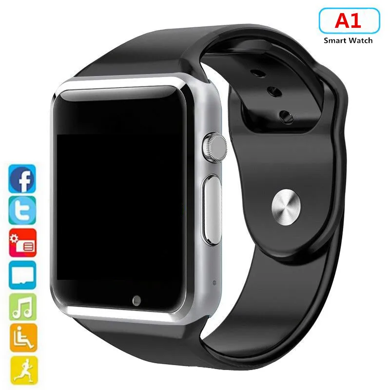 

A1 Bluetooth Smart Watch Support SIM TF Card With Camera Sports Wristwatch Music Player For Android Phone PK GT08 DZ09 Y1 V8