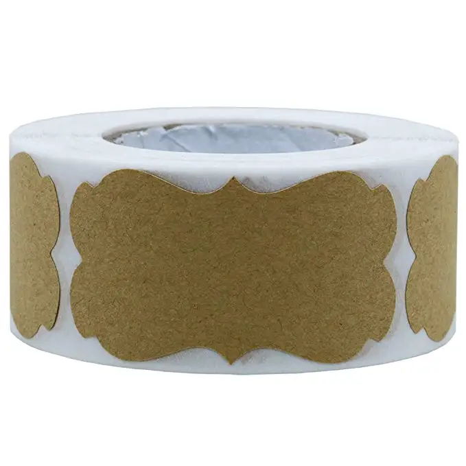 

300pcs per roll 2*1.2inch Blank Stickers labels scrapbooking stickers for Package and wedding decoration DIY stationery sticker