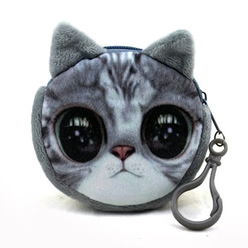 

Kawaii Cartoon Garfield Prints Women Coin Purses Portable Zipper Storage Money Pouch Children Plush Wallets Mini Purse Bag