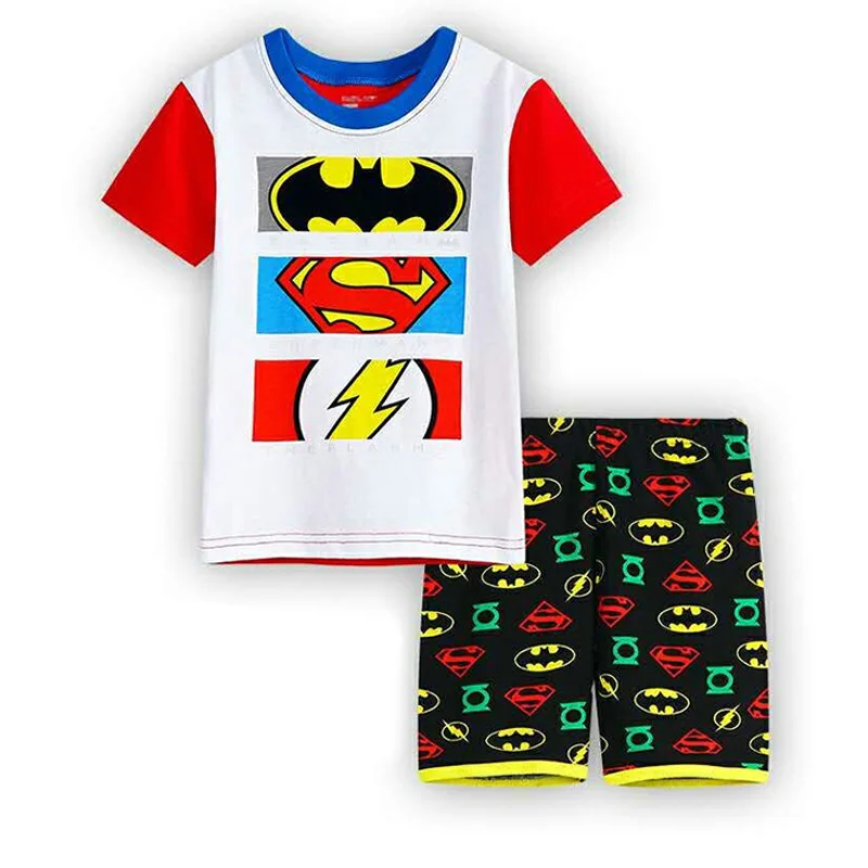 2018 Kigurumi Children Clothes Sets Spiderman Mickey Kids Clothes Infantis Conjunto Menino Tracksuit for Boy Pajamas Sport Suits