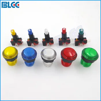 

30 pcs 33 mm LED Illuminated Arcade Push Buttons with Microswitch Jamma Arcade Replacement Part DIY