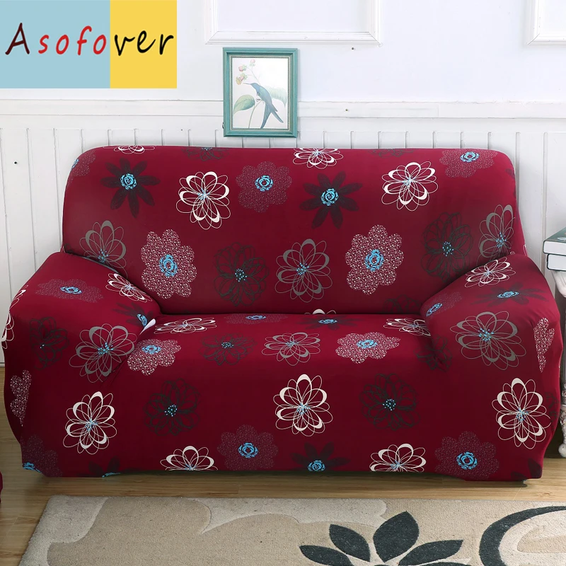 Asofver цветок Хюэ чехлы для диванов эластичный диван Slipcover Cubre диван растягивающиеся покрытия для мебели протектор Чехлы для диванов для гостиной - Цвет: 3