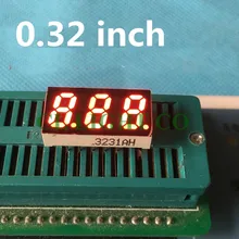 Красный 7-сегментный светодиодный дисплей 3bit 3 Бит общий катод цифровой трубы 0.3" 0.32in. СВЕТОДИОДНЫЙ символьный