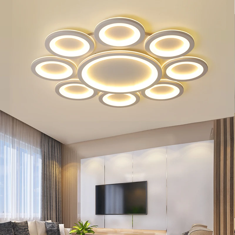 Surface Mounted White Grey Color Modern Led Ceiling Lights