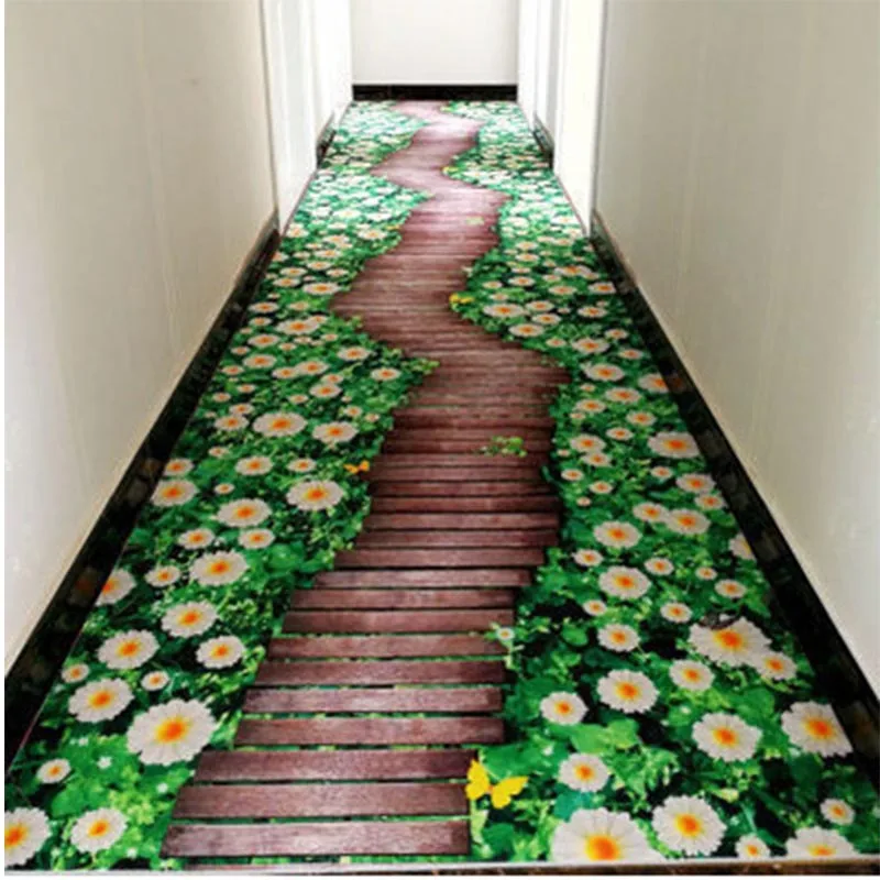 Long 3d Hallway Stair Carpet Tapis Salon Floor Carpet balcony Hotel dywany ковровая дорожка tapis mariage For Sale