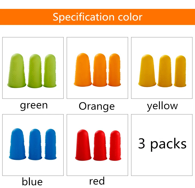 Защитите ваши пальцы с защитой от ожогов режет силиконовые напальчники высокая термостойкость non-slip напальчники
