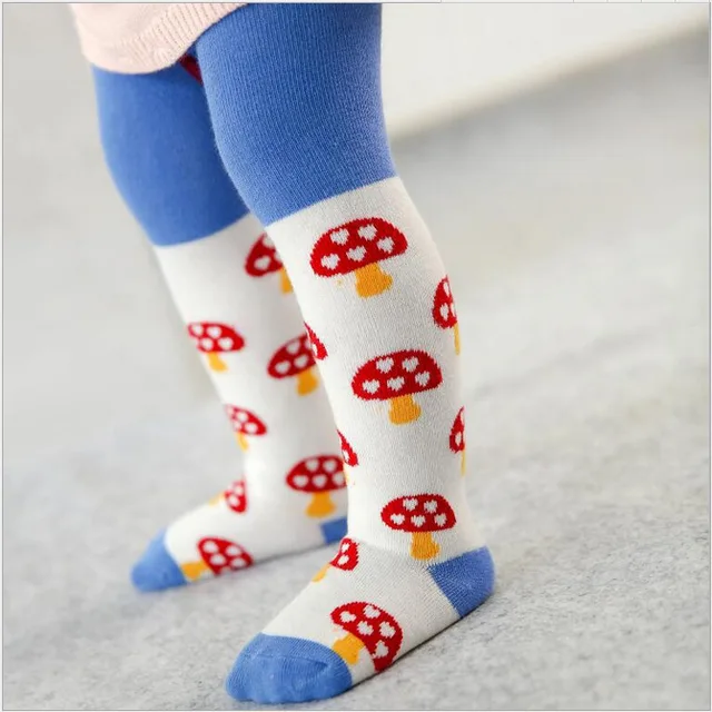 0 3T New Cotton Knitting Baby Tights Infant Girls Boys Cartoon Non Slip
