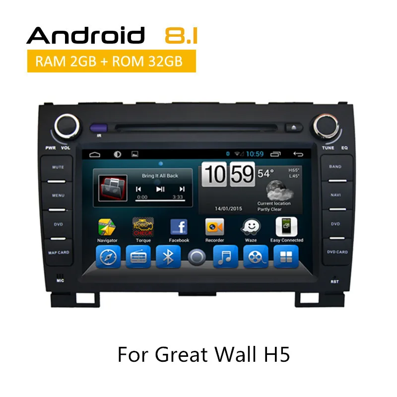 

2 Din Auto Radio CAR DVD Player For Great Wall H5 Hover H3 Sat Navi Stereo System Head Unit Rear View Camera TPMS SWC YouTube