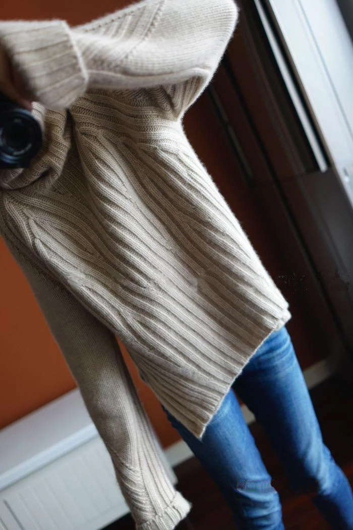 LHZSYY, хит, осенний и зимний женский кашемировый свитер с высоким воротником, толстый, свободный шерстяной свитер, пуловер с рукавами «летучая мышь»