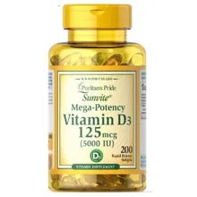Pride Vitamin D3 5000 IU 200 софтгели поддерживает более здоровую и молодую кожу поддерживает здоровье и здоровье мышц и костей