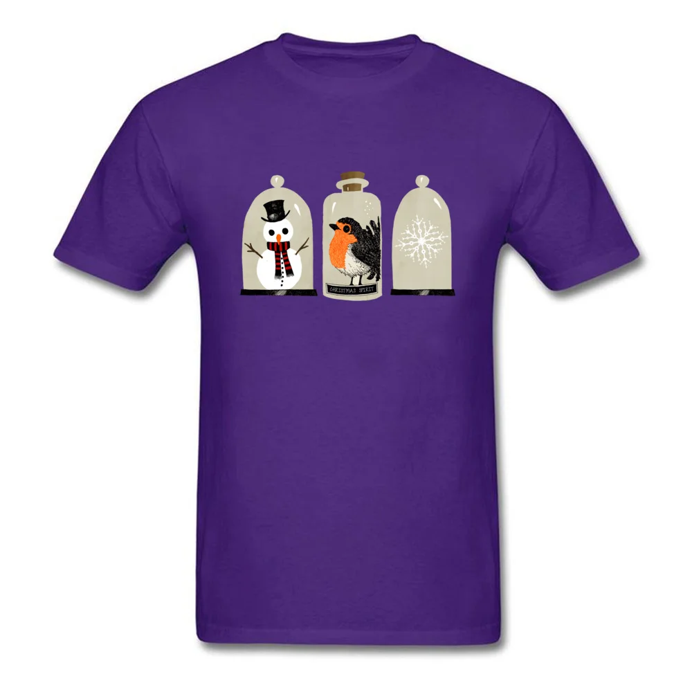 Christmas Bell Jars Tops T Shirt Company O Neck Normal Short Sleeve 100% Cotton Men Top T-shirts Summer Tops Tees Christmas Bell Jars purple