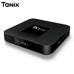 Tanix TX3 мини Smart ТВ Box Android 7,1 S905W Quad-core 2,4 ГГц Wi-Fi 2G DDR3 16 GB Media Player Поддержка 4 K комплект-топ ТВ коробка pk x96