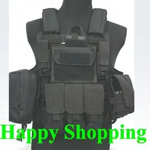 Тактическая сверхмощная облегченная модульная система переноски снаряжения Запорная планка несущая охотничья уличная жилетка черный