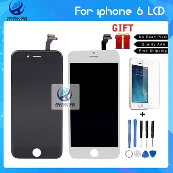 Test  AAA Grade Quality NO Dead Pixel LCD Display For iPhone 6 Screen With Touch Digitizer Assembly Replacement Black and white