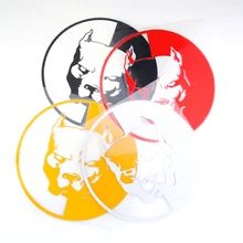 Waterproof PITBULL Car Stickers 12*12CM Motorcycle Car Styling Decals 3D Dog Funny Car reflective Stickers For BMW VW Audi