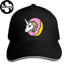 SAMCUSTOM Всесезонная универсальная Повседневная Кепка летний капюшон креативный милый пончик Единорог 3D печать козырьки сэндвич Кепка