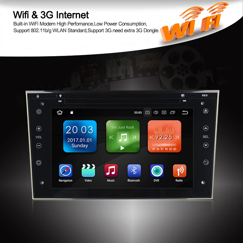 Sale 7" Android 9.0 4G RAM Car video Player For Opel Astra H Vectra Corsa Zafira B C G GPS head unit radio stereo with BT wifi 9