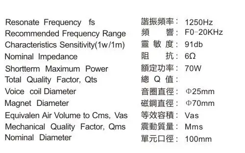 2 шт. Kasun SPC-1341 4 дюймовый Высокая производительность 4 '', Hi-Fi, шелковый купольный твитер 1250 Гц-20 кГц 6ohm 70 Вт