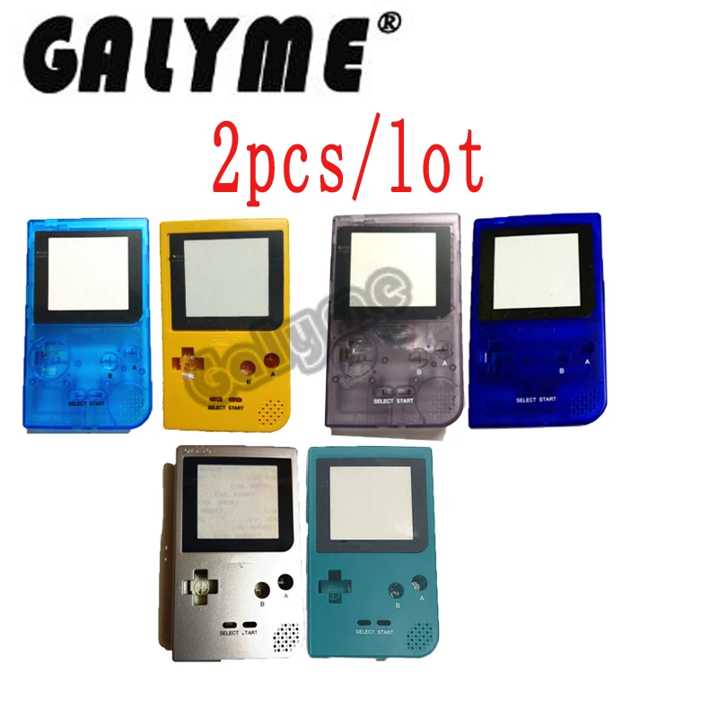 2pcs/lot Game Replacement Case Plastic Shell Cover Fit GameboyPocket GBO DMG Handheld For GBPocket Console Housing W/Screws | Электроника