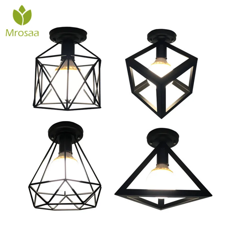 1 stücke Vintage LED Decke Lichter De Techo Luminaria E27 Korridor Balkon Decke Lampe Hause Beleuchtung Indoor Wohnzimmer Lichter Billig