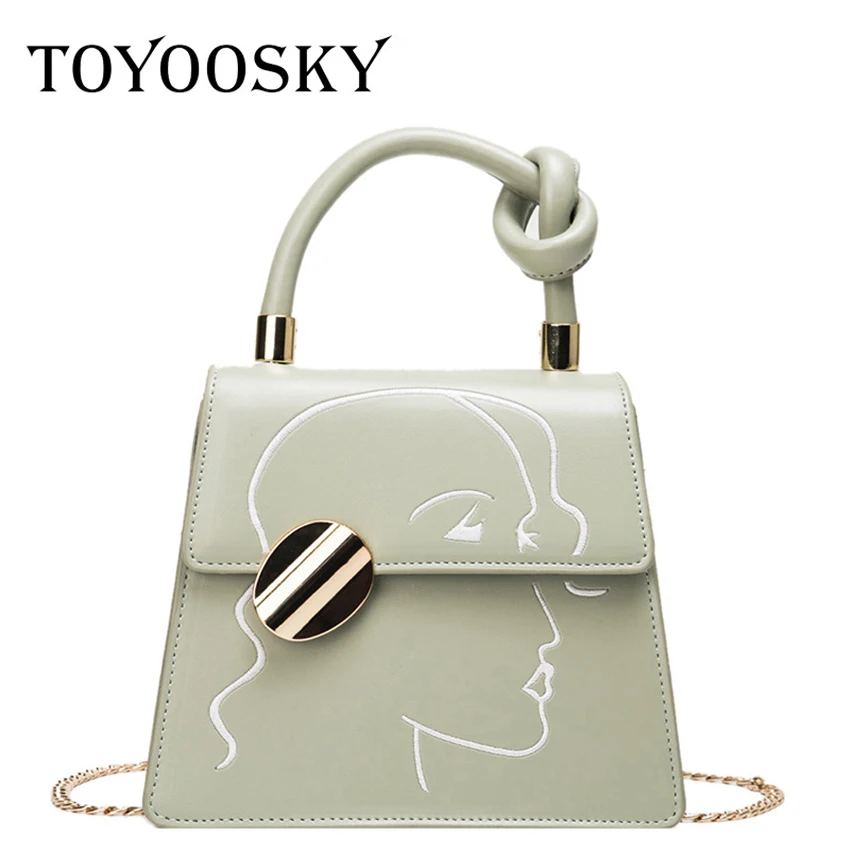 

TOYOOSKY Designer Women Handbag Fashion Printing Character Shoulder Bags Luxury Office Crossbody Bags for Lady Top-handle Bolsas