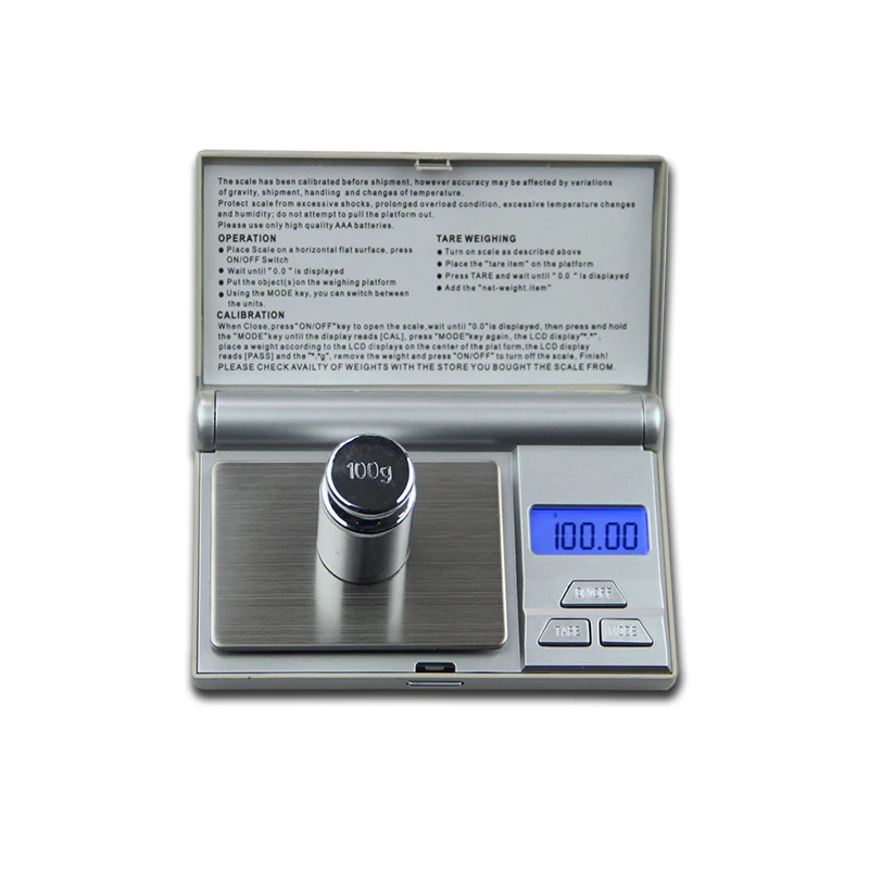 

New 100gx0.01g Mini Digital Scale 0.01g Portable LCD Electronic Jewelry Scales Weight Weighting Diamond Pocket Scales