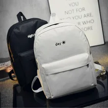 1PC Fashion Lovers Backpacks Men Women Canvas Embroidery School Bag For Teenagers Student Book Bags Back Pack