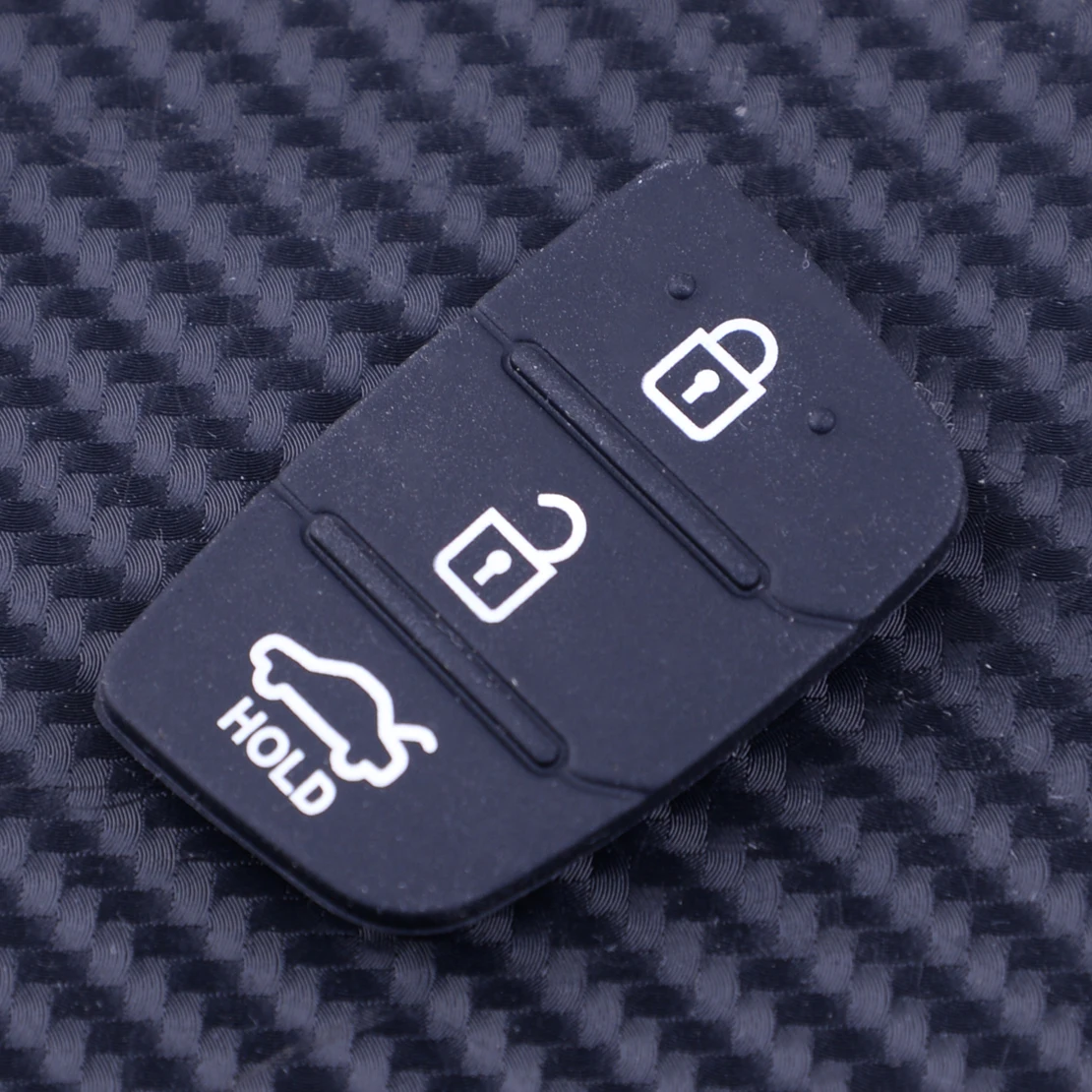 

DWCX 3 Buttons Car Silicone Remote Key Button Pad Protector Shell Fob Fit for Hyundai Tucson Santa fe Creta Elantra I20