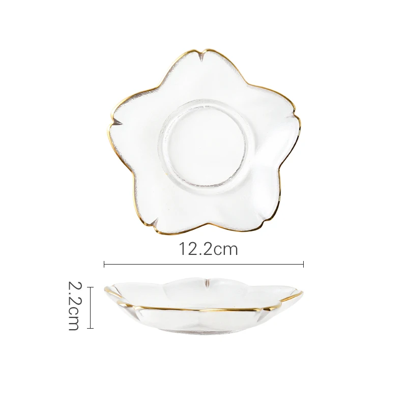 Высокое качество Европейский Пномпень молоток узор стекло чаша тарелка с вестерном дома риса салатник фруктовый торт десертная тарелка - Цвет: 2.2x12.2