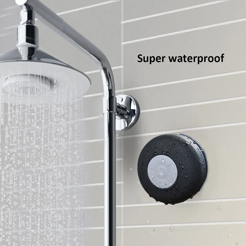 Portable Shower Speaker Waterproof Mini Wireless Bluetooth Speaker for Phone MP3 Bluetooth Receiver Handsfree Call Mic Speakers (4)