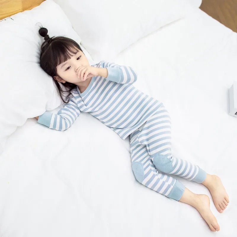 COOTELILI 2pcs Kids Girls Clothes Sets T-shirt + Pants 2pcs Sleepwear Sets Boys Sets 2018 Home Clothing For Children 80-120cm  (23)