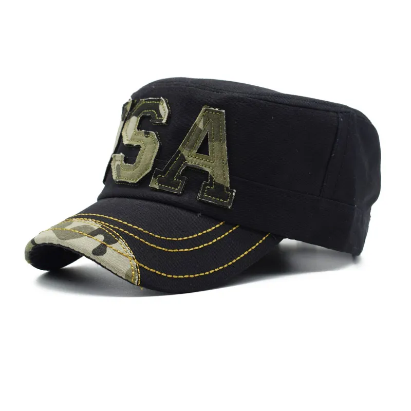 SQTEIO летняя армейская камуфляжная кепка газетчика мужские шляпы с плоским верхом Женская Весенняя пекарская Повседневная Кепка