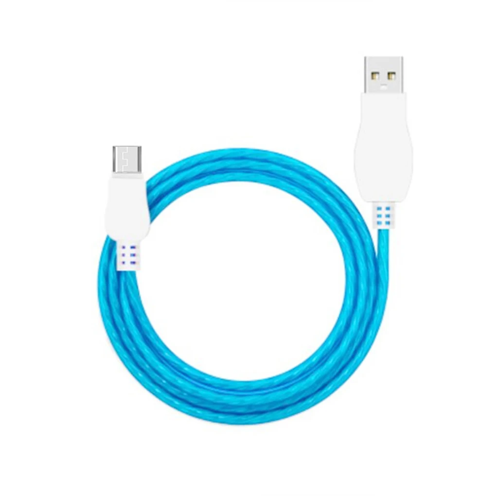 Горячая USB кабель type C 8 PIN Светодиодный светящийся зарядный кабель Данные синхронизировать мобильный телефон кабели usb зарядный шнур